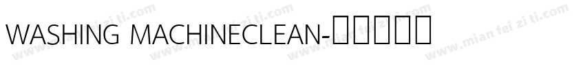 WASHING MACHINECLEAN字体转换